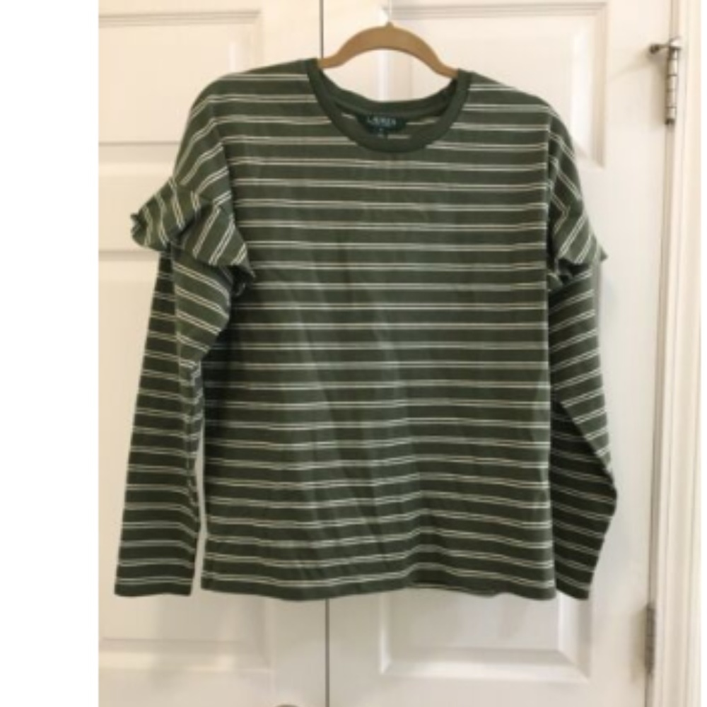 Lauren Ralph Lauren Striped Knit Blouse